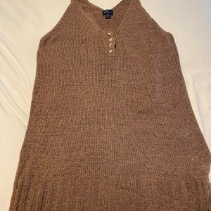 Brown Knit Women's bathing suit cover up